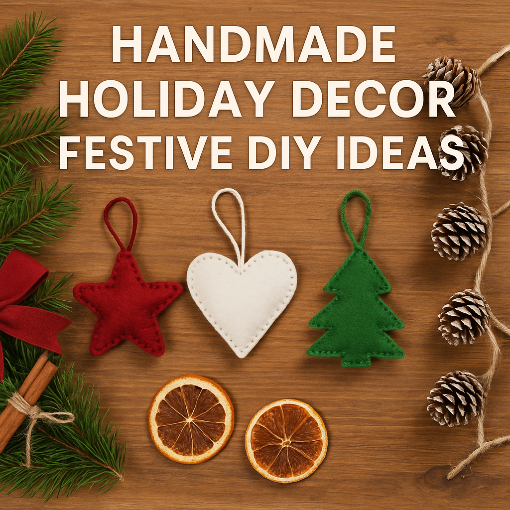 holiday DIY decor, festive craft projects, handmade decorations